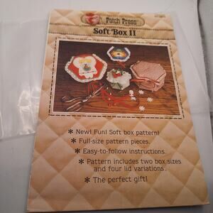 Vintage 1981 Patch Press Soft Box II #347B Uncut Pattern Craft Kit